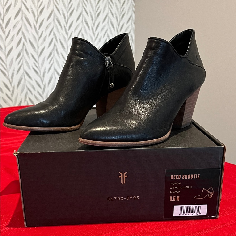 Frye Black Ankle Booties